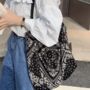 Black Paisley Lightweight Tote Bag With Long Handles, thumbnail 1 of 7