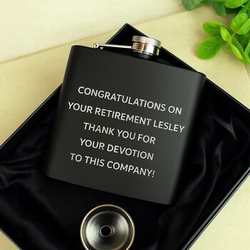 Personalised Retirement Flask, 2 of 2