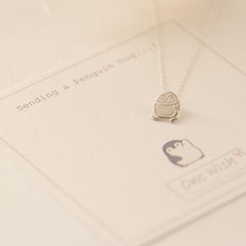 Penguin Sterling Silver Necklace, 3 of 12