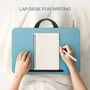 Blue Portable Lap Desk Tray Work Station Stand, thumbnail 2 of 9