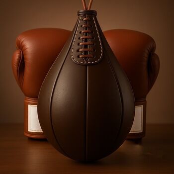 Personalised Leather Boxing Speedball, 5 of 11