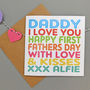Happy First Father's Day Baby Personalised T Shirt, thumbnail 4 of 6
