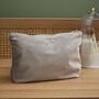 Personalised Zodiac Large Taupe Velvet Bag, thumbnail 1 of 5