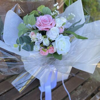 Blush Pink And White Gift Bouquet, 12 of 12
