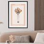 Flowers Are Cheaper Than Therapy Modern Art Print, thumbnail 2 of 5
