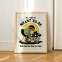 'All Thats Meant To Be' Retro Frog Print, thumbnail 1 of 8