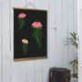 Illustrated Floral Poster 'Echinacea Blackboard', thumbnail 1 of 3