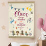 Personalised Cotton Naming Ceremony Print, thumbnail 1 of 6