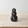 Black Ceramic 'Boo' Pumpkin Stack Halloween Decoration, thumbnail 1 of 2