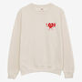 Hungry Hearts Club Sweatshirt In Vanilla, thumbnail 2 of 2