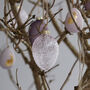 Mauve Textured Glass Easter Egg Decoration, thumbnail 1 of 3