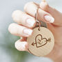 Personalised Carved Heart Keyring, thumbnail 7 of 8