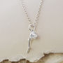Sterling Silver Delicate Rose Necklace, thumbnail 4 of 7