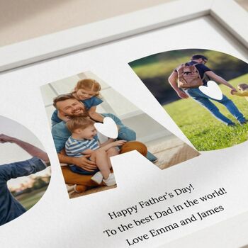 Dad Photo Collage Print Fathers Day Gifts, 2 of 9