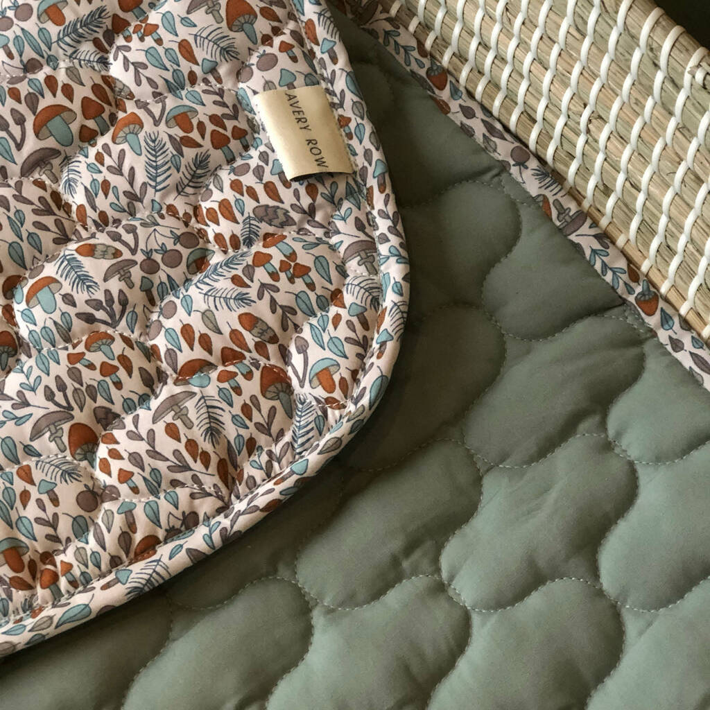 Baby Changing Basket Liner Woodland Walk By Avery Row