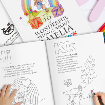 A To Z Of 'Wonderful Things' Colouring Book, 6 of 7