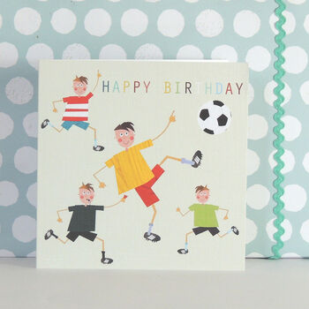 Happy Birthday Footballers Card, 4 of 5