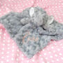Personalised Grey Fluffy Elephant Comforter, thumbnail 1 of 7