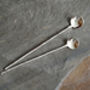 Coffee Spoon In Solid Sterling Silver, thumbnail 1 of 7