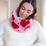 Knit Your Own Valentine Heart Snood Kit, thumbnail 7 of 10