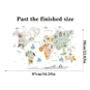 Educational Map Of The World With Wildlife Animals, thumbnail 4 of 5