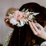 Rose Preserved Flower Wedding Bridal Headpiece, thumbnail 1 of 4