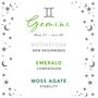 Gemini Zodiac Crystal Bracelet Birthday Gift For Her, thumbnail 7 of 7