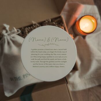 Personalised Engagement Candle Gift, 2 of 7