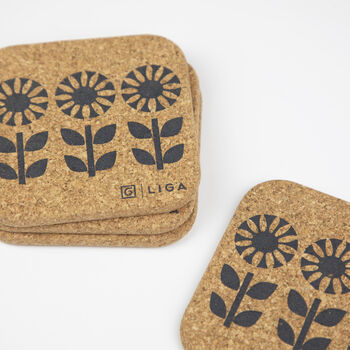 Hornsea Cork Mats | Flowerpot, 4 of 10