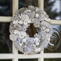 Luxury Frosted Pine Cone Christmas Wreath, thumbnail 1 of 8