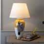 Lamp Zebra With White Shade, thumbnail 1 of 3
