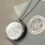 Silver Flower Locket Necklace, thumbnail 6 of 11