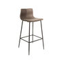 Grayson Moleskin Mussel Brown/Grey Two Kitchen Stools, thumbnail 3 of 6