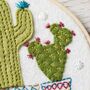 Cactus Felt Appliqué Hoop Kit, thumbnail 3 of 4