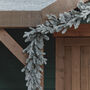 Pre Lit Outdoor Snowy Christmas Garland, thumbnail 7 of 8