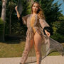 Leopard And Lace Feather Kimono, thumbnail 2 of 3