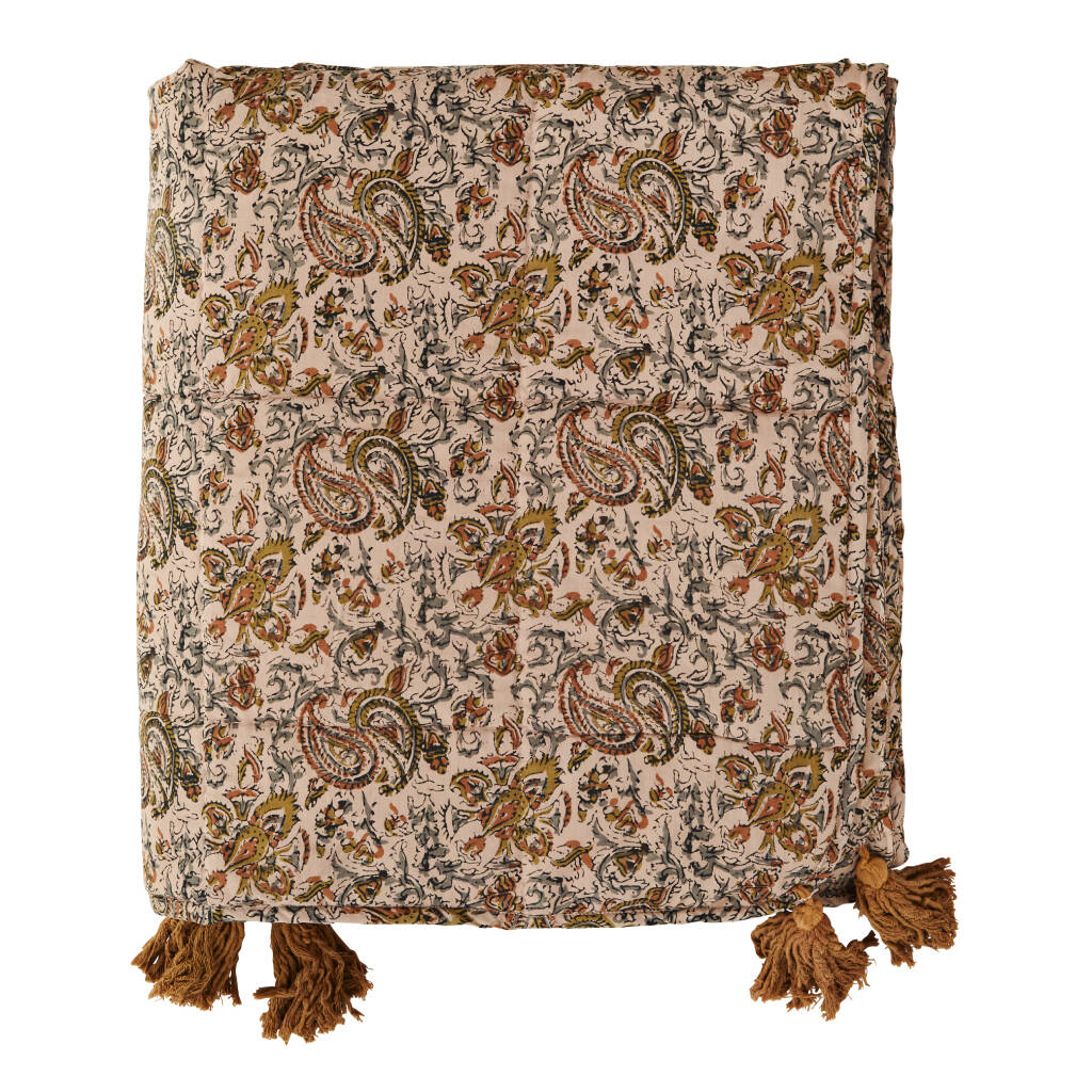 Paisley Quilted Throw By Posh Totty Designs Interiors