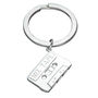 Engraved Sterling Silver Cassette Tape Key Ring, thumbnail 6 of 7