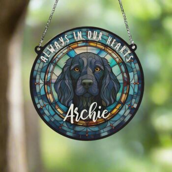 Springer Spaniel Black Memorial Suncatcher, 2 of 6