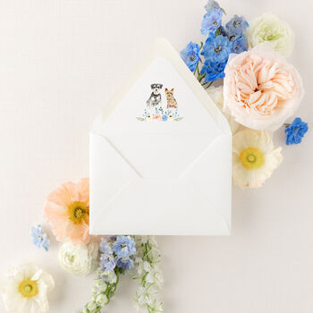 Wildflower Wedding Invites With Venue Illustration, 4 of 6