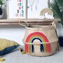 Tassel Rainbow Toy Storage Belly Basket, thumbnail 1 of 7