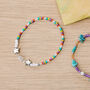 Multicoloured Beaded Bracelet, thumbnail 4 of 6