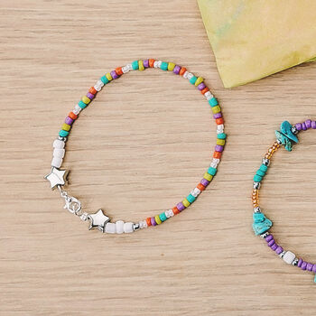 Multicoloured Beaded Bracelet, 4 of 6