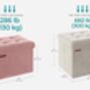 Small Ottoman Footstool With Hidden Storage, thumbnail 9 of 9