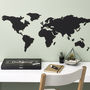 World Map Chalkboard, thumbnail 1 of 5