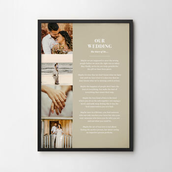 Custom Made Anniversary Photo Poem Print, 5 of 12
