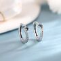 Sterling Silver Octopus Tentacles Hoop Earrings, thumbnail 1 of 11