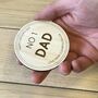 Personalised Wooden Father's Day Badge, thumbnail 1 of 4