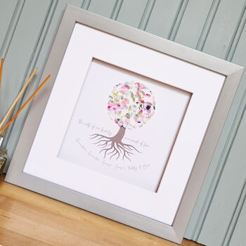 Roots Of A Family Personalised Heart Family Tree, 3 of 10