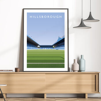 Sheffield Wednesday Hillsborough Stadium Poster, 3 of 8